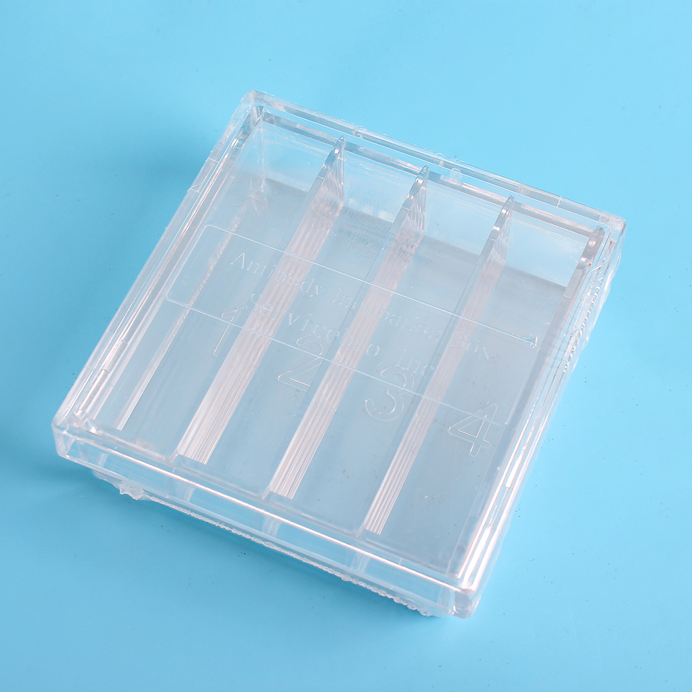 Antikörper-Inkubationsbox 4 Gitter für Western Blot Transparente Acrylbox-Labor-Glaswaren